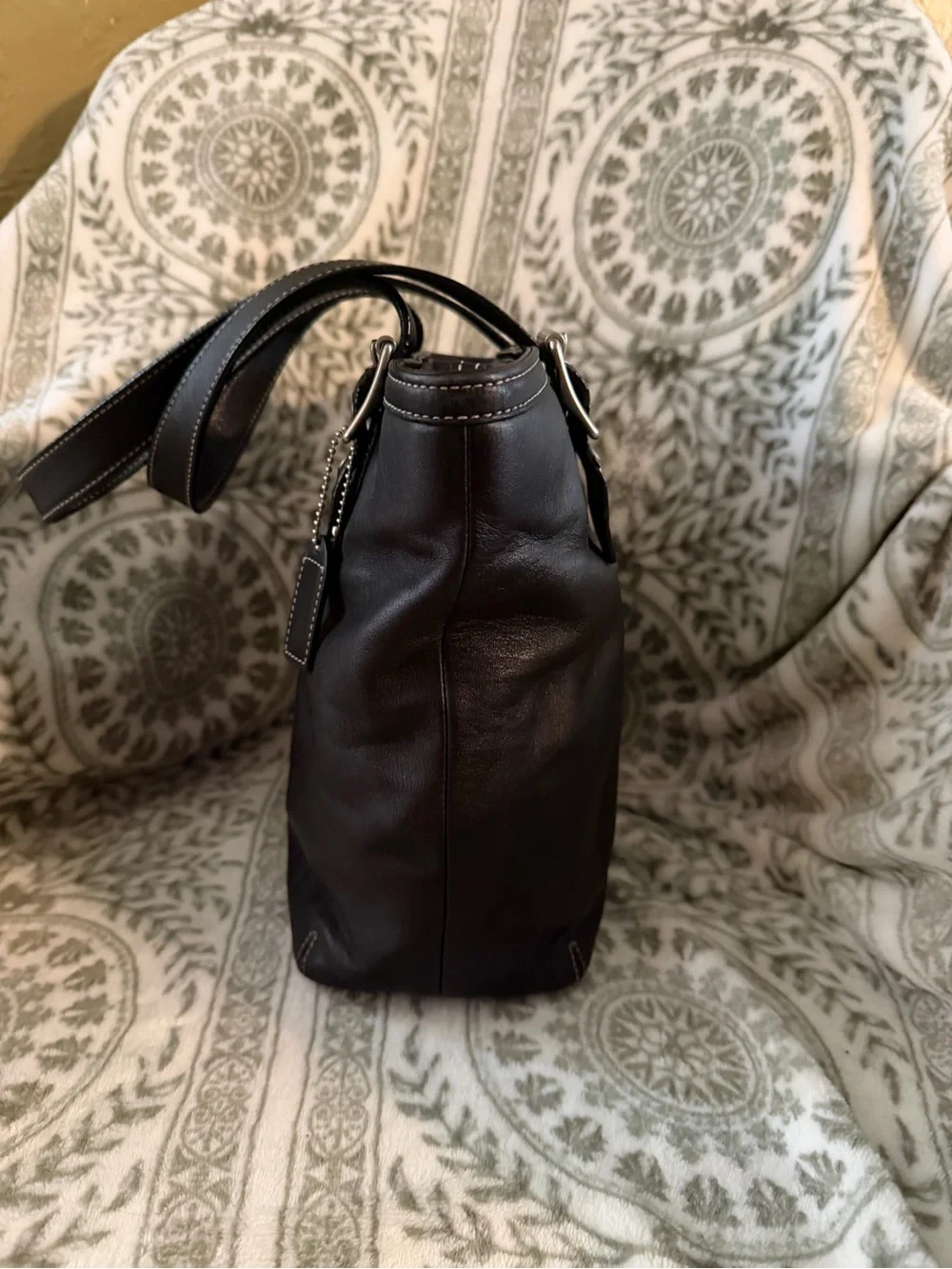Y2K Coach D043-9572 Black Hamptons Tote